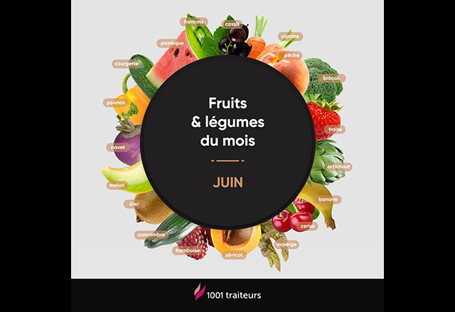 La cuisine : Les fruits et légumes du mois de Juin